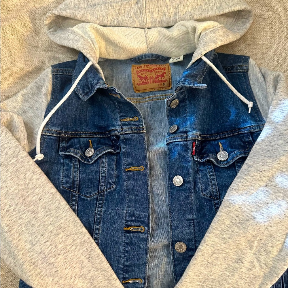 Levi Denim and Gray Jacket Size M